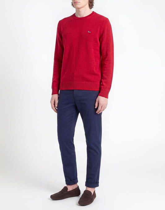 Harmont & Blaine Textured Ribbed Crew Neck (H0MJ38030158) Men