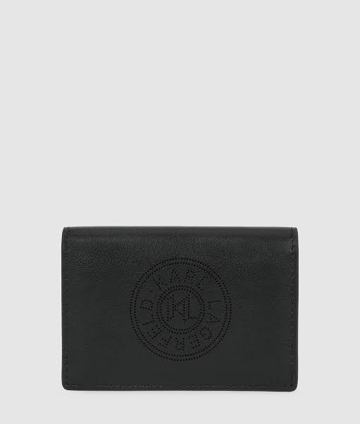 Karl Lagerfeld K/Circle Flap Large Wallet Black-Nickel (B1W320291AV) Women