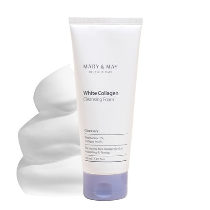 Mary&May White Collagen Cleansing Foam for Skin Brightening and Firming 150ml