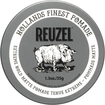 Reuzel Extreme Hold Matte Pomade for Men - Strong Hold Low Shine 35g Men