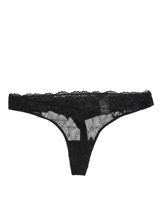 Calvin Klein Womens Thong 000QF6397EUB1 Black