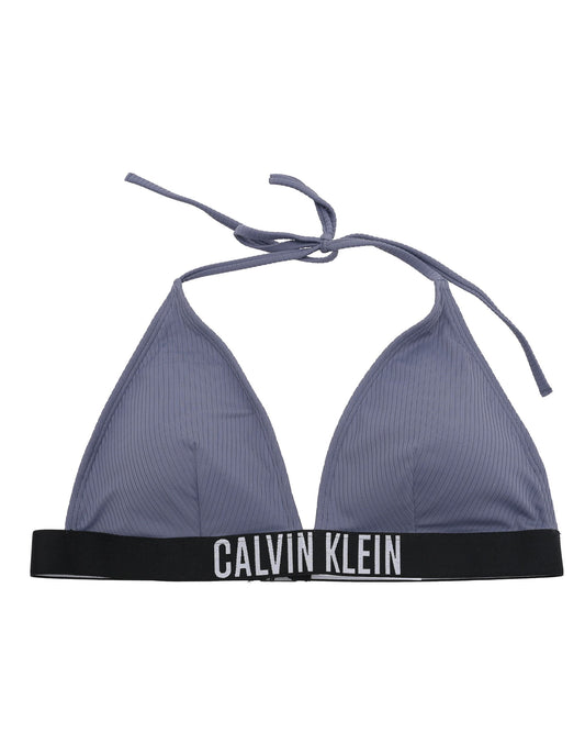 Calvin Klein Womens Swim Top KW0KW02750PCP Grey
