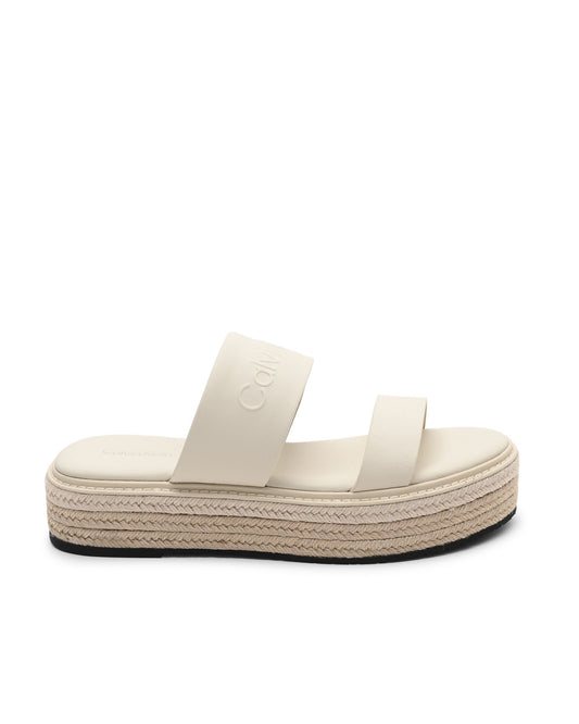 Calvin Klein Womens Sandals HW0HW02374AEO Beige