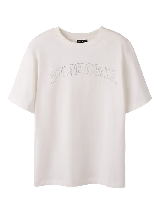 Stone Short Sleeve L Top White Alyssum (13258390) Kids