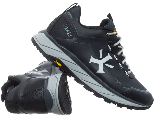 21-11 Shoes Men's GRAVITAS LOW WATERPROOF EBONY Footwear TREKKINGOWE (9432) Men