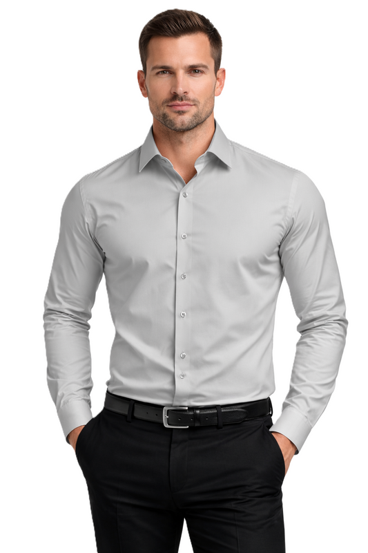 ESPADA Shirt Men's SLIM FIT Grey (8295) Men