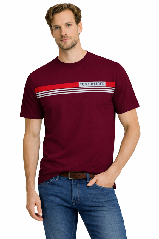 JUMPER T SHIRT T Shirt 3032 BURGUNDY (9123) Men