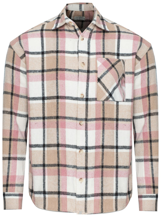 PLUS POSH Shirt Men's Pink KRATKA (8424) Men