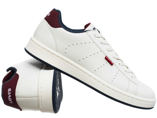 LEVI'S Shoes Women's AVENUE OFF WHITE BLUE RED (9474) Women