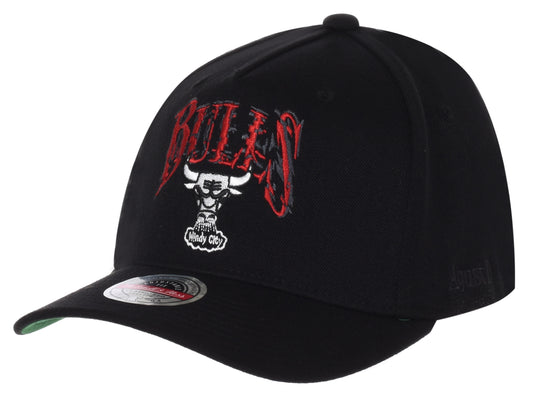 Mitchell & Ness Cap Z Peaked NBA SUGA GLITCH STRETCH SNAPBACK BULLS (6866) Men