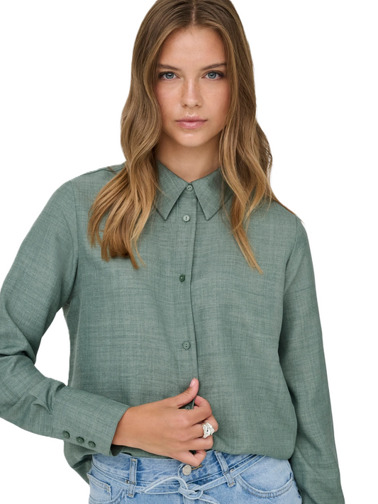 ONLY Shirt ONLBETTY MELLI LS SHIRT WVN 15369949 WREATH/MELANGE (9385) Women