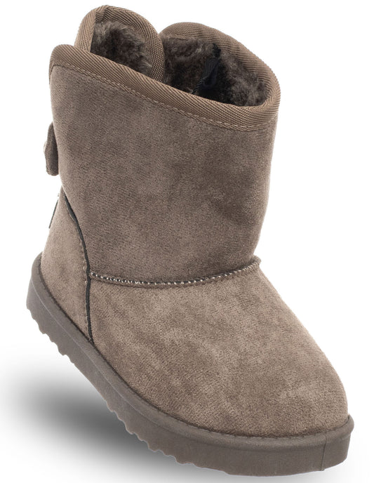 SOLO SOPRANI COUTURE Leather Ankle Boots Kids' BOW GIRL TAUPE (6161) Kids