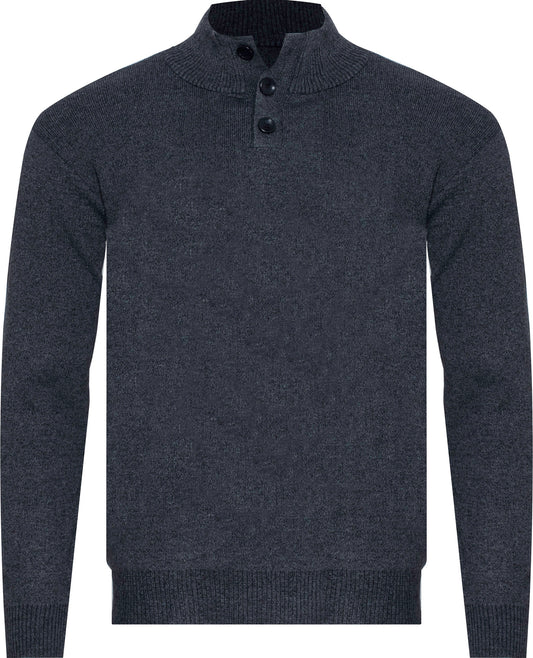 MUST Parkour Sweater Men's Z Mock Neck Navy (8331) Men