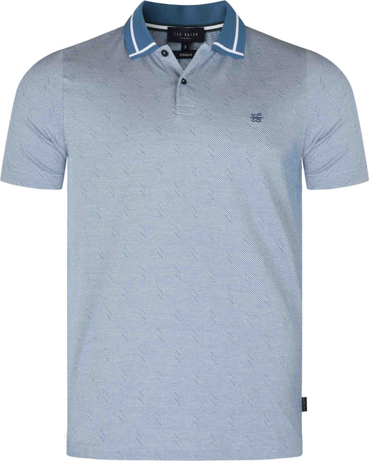 TED BAKER LONDON Men's T-shirt POLO TEAL-BLUE GINALD (4986) Men