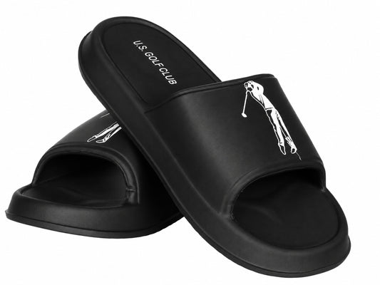 U.S. GOLF CLUB FLIP-FLOPS BLACK (10439) Men