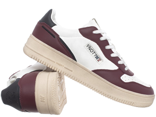 Ynot Shoes Men's WHITE BURGUNDY (9772) Men