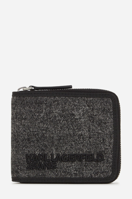 Karl Lagerfeld Jeans Klj Washed Utility Z/A Wallet Washed Black (A3M320781BJ) Men