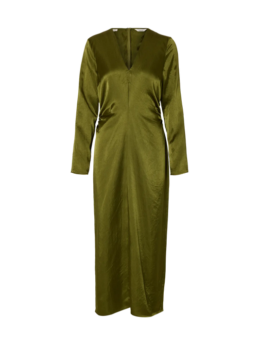 Selene Slim Long Sleeve Ankle Dress Avocado (16100960) Women