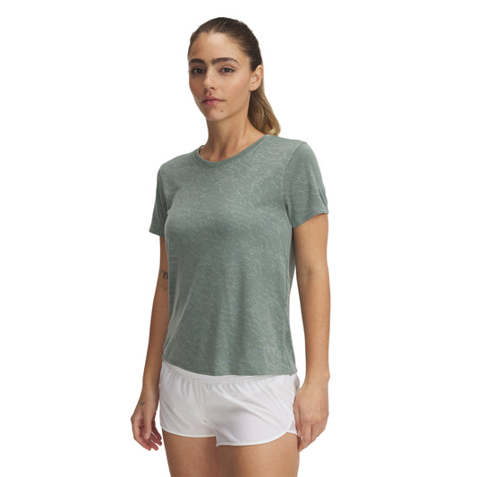 UA LAUNCH CAMO SHORTSLEEVE (1386337-348) Women