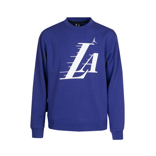 Jordan Sweatshirt Los Angeles Lakers Jumpman Crew Courtside Statement Field Purple (JR-EY2B7NBG3-LAK) Kids