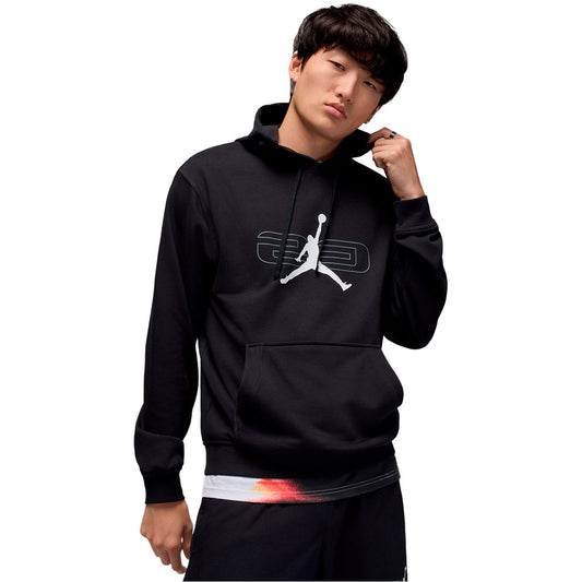 Jordan Sweatshirt Sport Crossover Graphic Fleece Black (HQ8694-010) Unisex