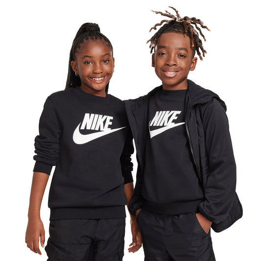 Nike Sportswear Club Fleece Crew HBR Black (FD2992-010) Kids