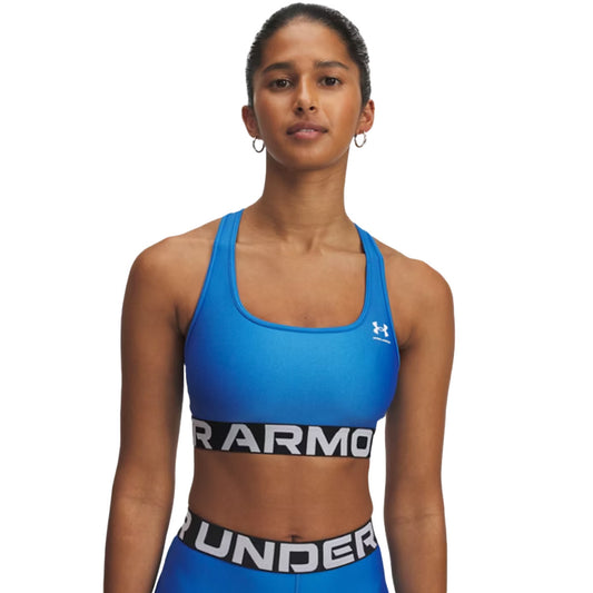 Under Armour Sports Bra HeatGear Armour Mid Blue (1383544-402) Women